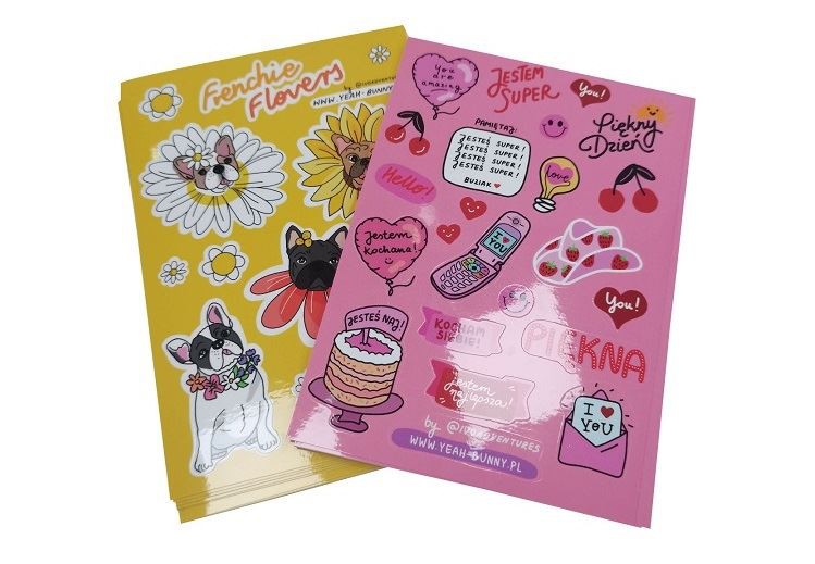 kiss cut sticker example