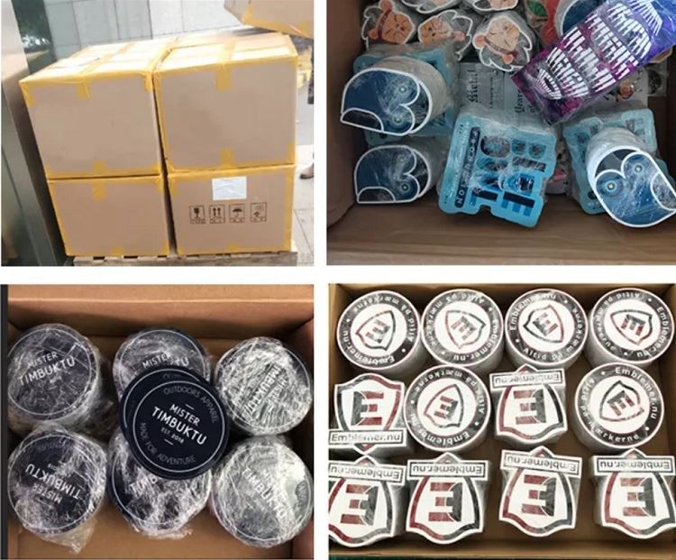 sticker package and shipping