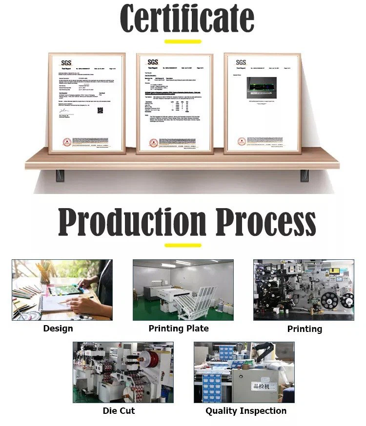 panel sticker certificate